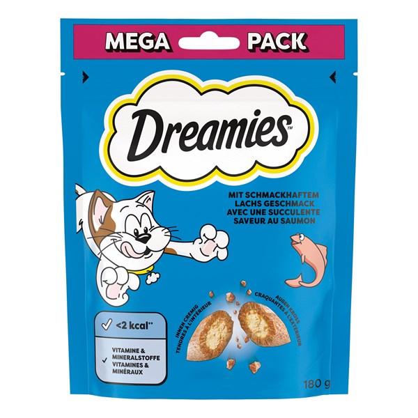 Dreamies mit Lachs Geschmack Snack für Katzen