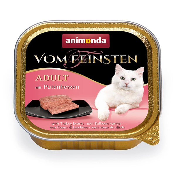 animonda Vom Feinsten Adult Putenherzen Nassfutter für Katzen