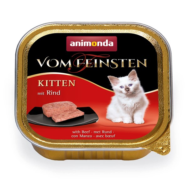 animonda Vom Feinsten Kitten Rind Nassfutter für Katzen