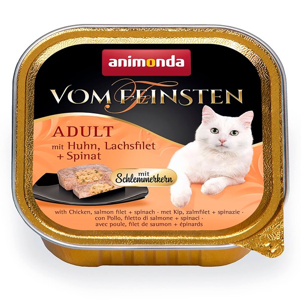 animonda Vom Feinsten Adult Huhn und Lachs Nassfutter für Katzen