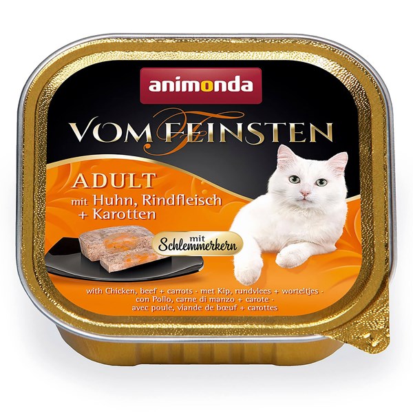 animonda Vom Feinsten Adult Huhn und Rind Nassfutter für Katzen