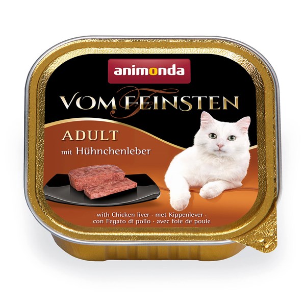 animonda Vom Feinsten Adult Hühnchenleber Nassfutter für Katzen