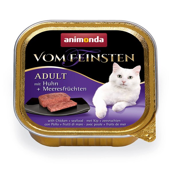 animonda Vom Feinsten Adult Huhn und Meeresfrüchte Nassfutter für Katzen