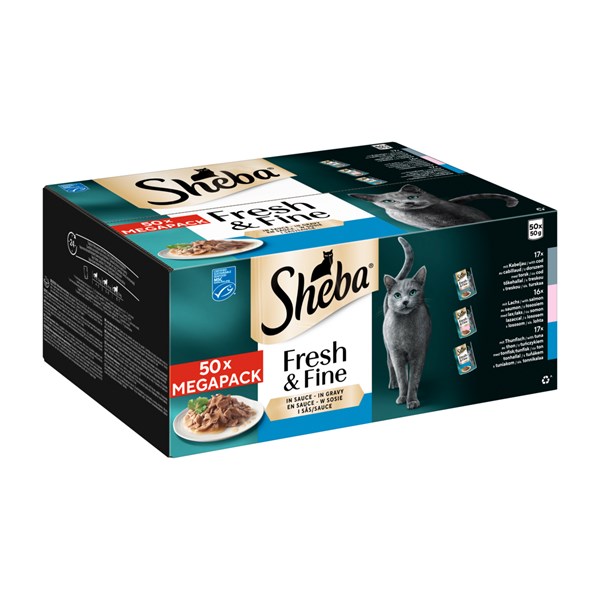 Sheba Fresh & Fine Fischmix Nassfutter für Katzen