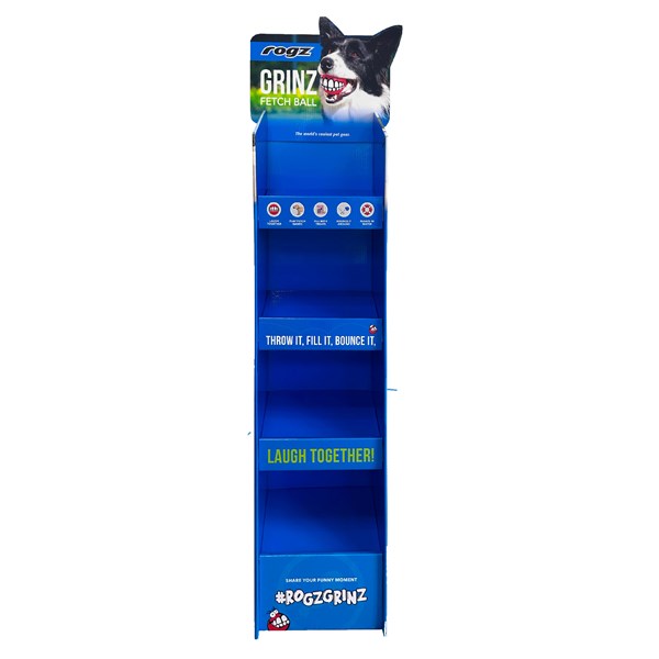 rogz Grinz Promotionsstand Spielzeug für Hunde