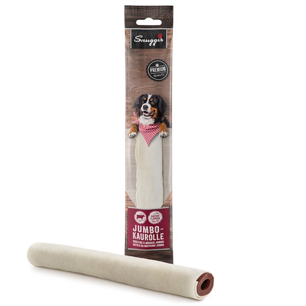 Snuggis Jumbo-Kaurolle Speck Geschmack Kauartikel für Hunde