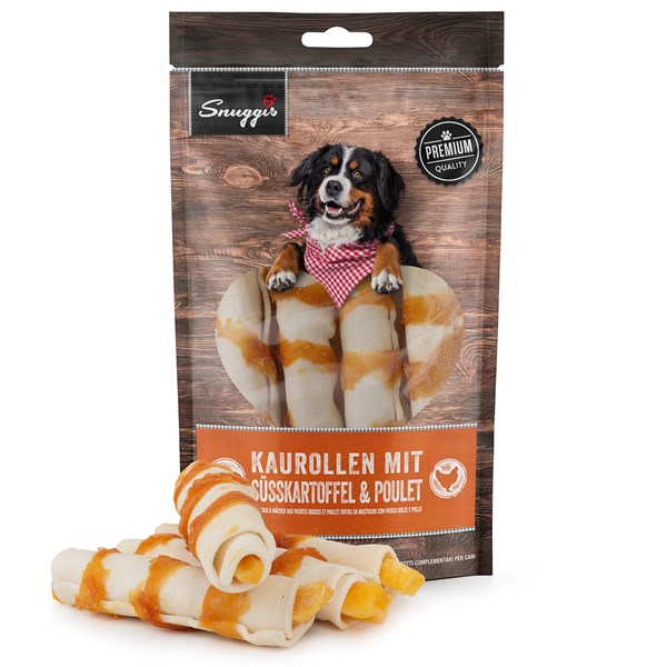 Snuggis Kaurollen mit Süsskartoffeln Kauartikel für Hunde