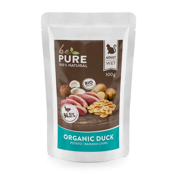 bePure Organic Duck Nassfutter für Katzen