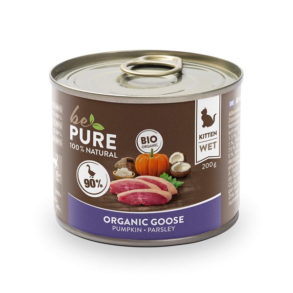 bePure Kitten Organic Goose Nassfutter für Katzen