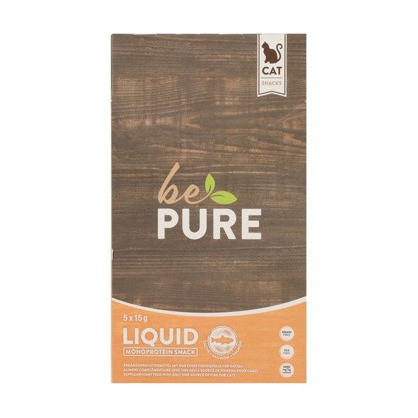 bePure Liquid Salmon Snack für Katzen