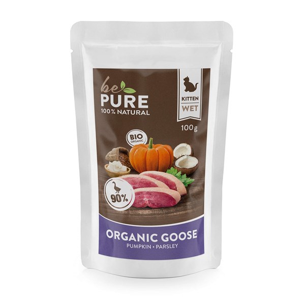 bePure Kitten Organic Goose Nassfutter für Katzen