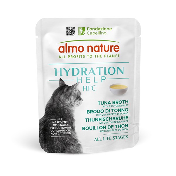 Almo Nature HFC Hydration mit Thunfisch und Brühe Nassfutter für Katzen