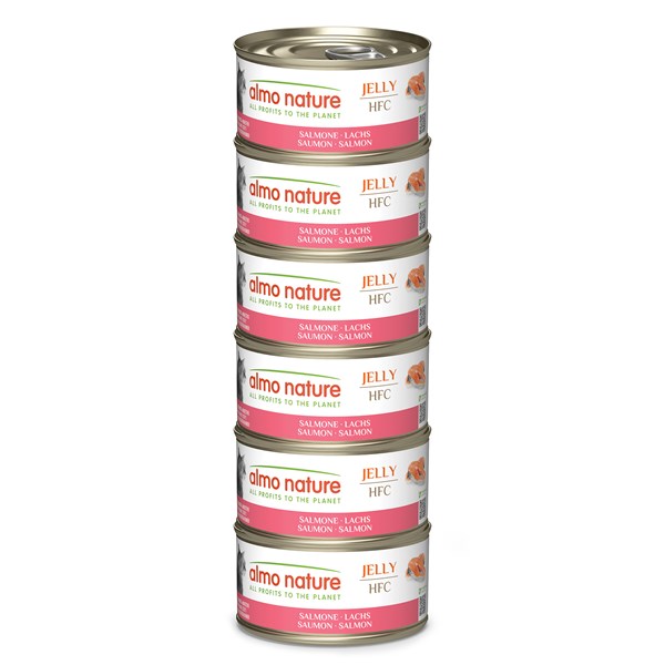 Almo Nature HFC Jelly Multipack Lachs Nassfutter für Katzen