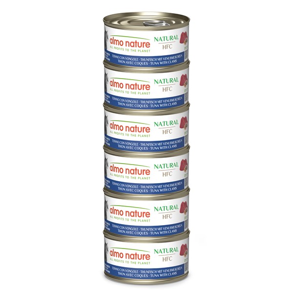 Almo Nature HFC Natural Multipack Thunfisch mit Venusmuscheln Nassfutter für Katzen