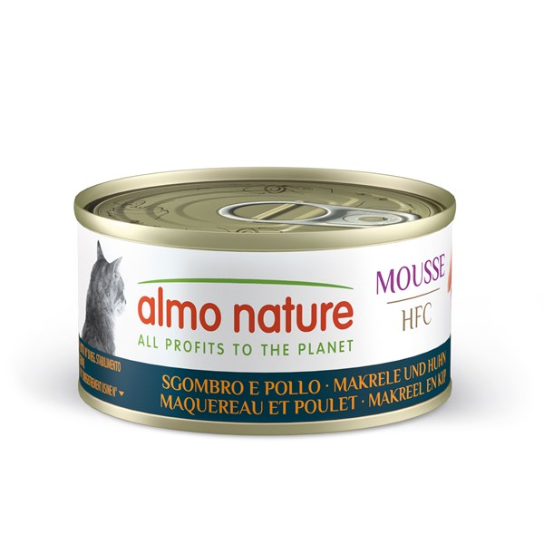 Almo Nature HFC Mousse Makrele und Huhn Nassfutter für Katzen