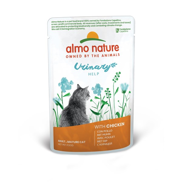 Almo Nature Urinary Help mit Huhn Nassfutter für Katzen
