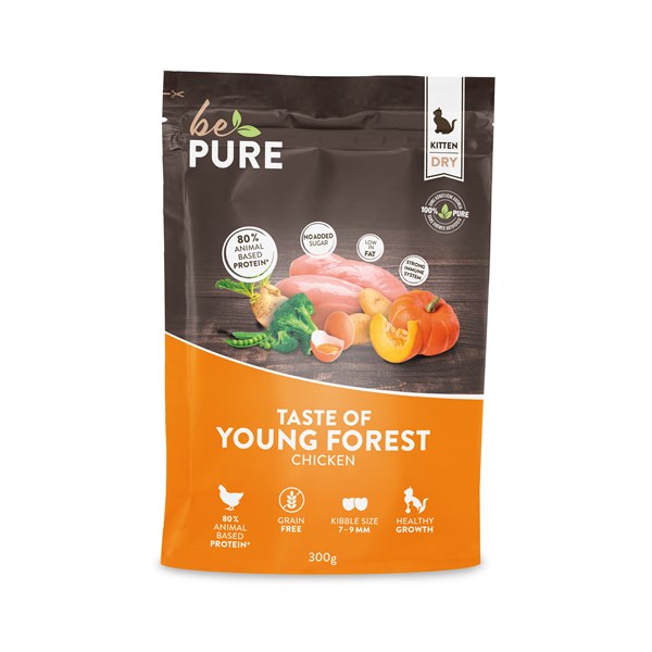 bePure Kitten Taste of Young Forest Trockenfutter für Katzen
