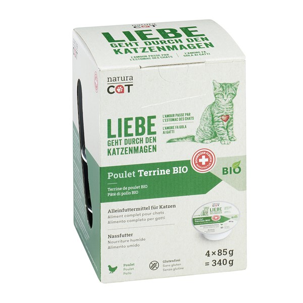 naturaCat BIO Poulet Terrine Nassfutter für Katzen