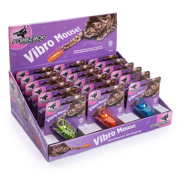 Freezack Vibro Mouse Spielzeug für Katzen