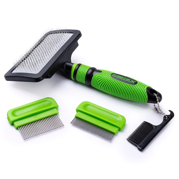 Freezack R-GO Zupfbürste Soft Combo Set Pflegemittel für Katzen und Hunde