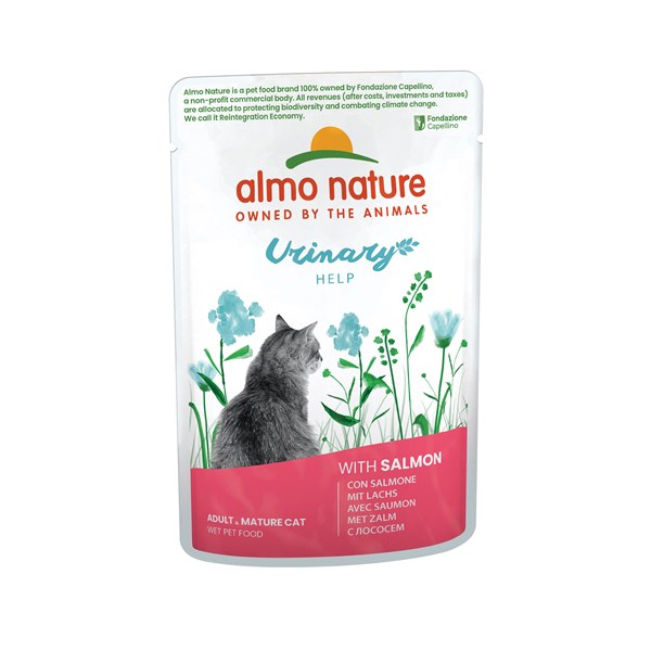 Almo Nature Urinary Help mit Lachs Nassfutter für Katzen