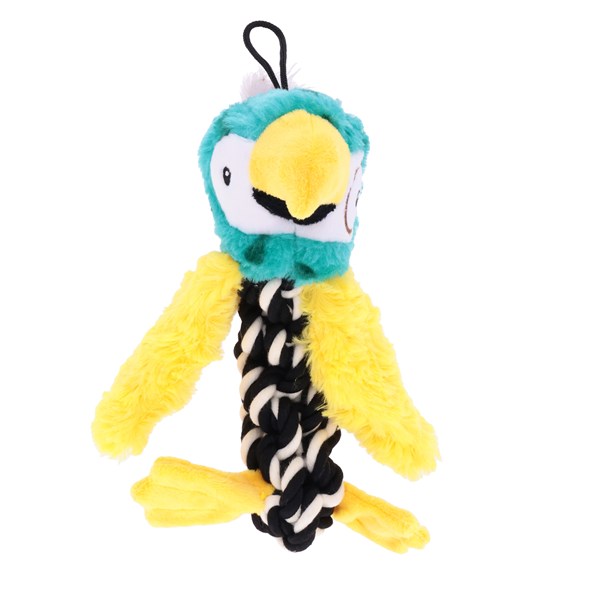 Chomper Parrot Twister Kuscheltier für Hunde