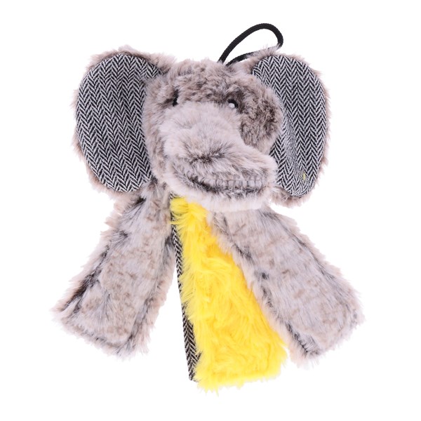 Chomper Elephant Crinkle Tails Kuscheltier für Hunde